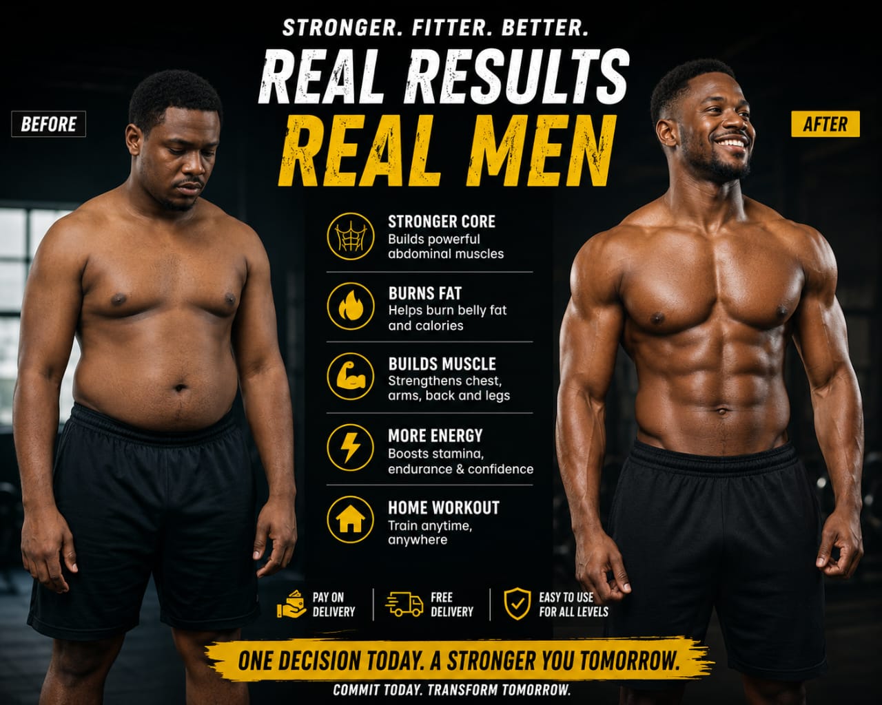 Before and after results